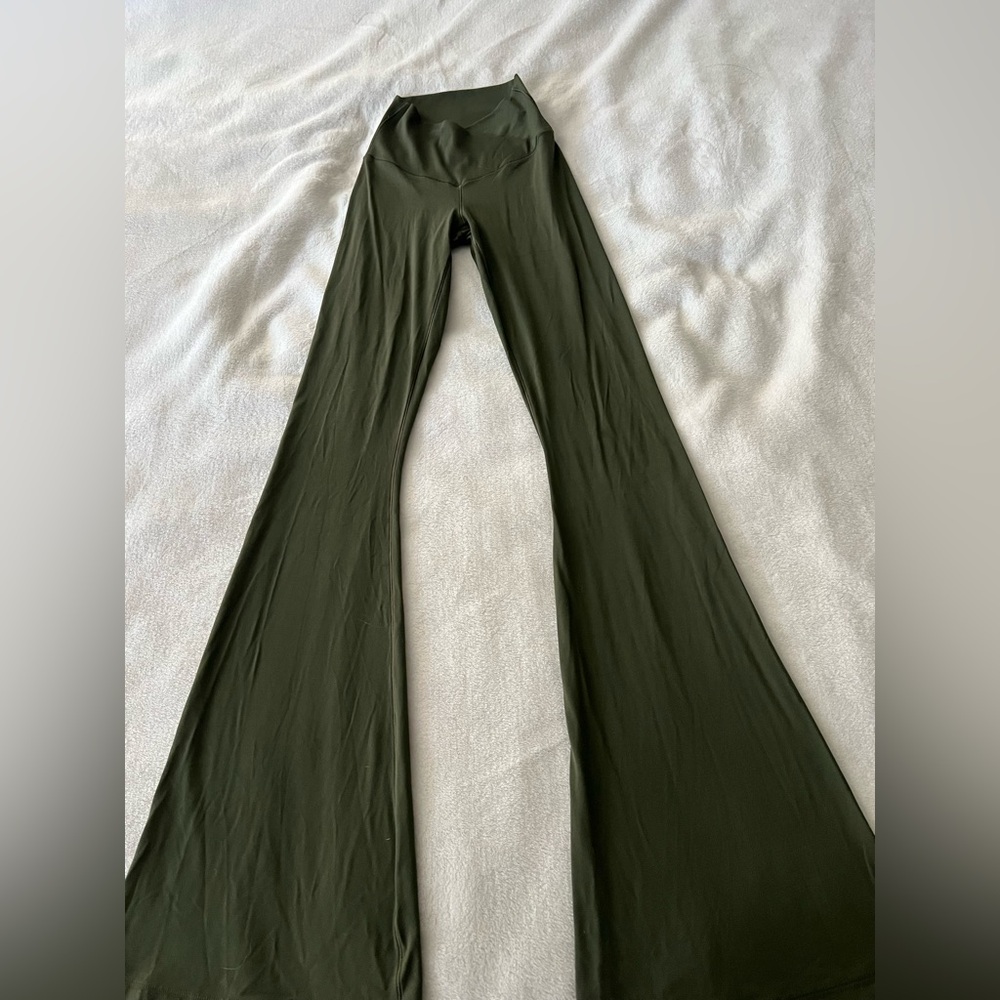 Aerie Olive Green Flare Pants